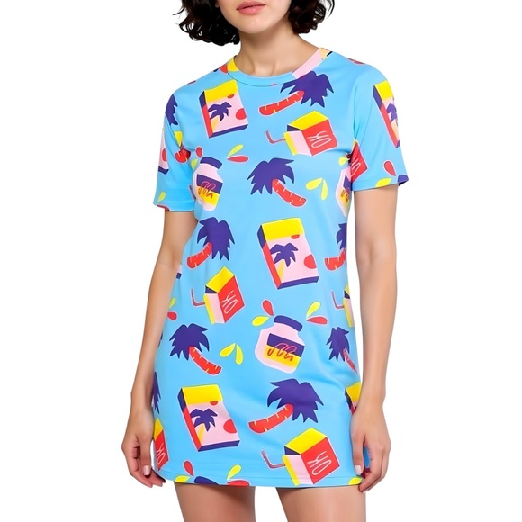 NOOWORKS Tee Dress, Snack Print, XS - Picture 13 of 13